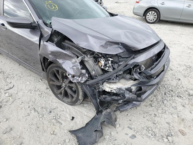 19XFC2F80LE012784 - 2020 HONDA CIVIC SPOR GRAY photo 9