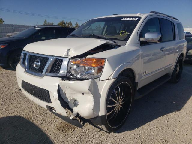 5N1AA08C28N621914 - 2008 NISSAN ARMADA SE WHITE photo 2