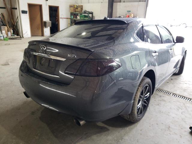 JN1BY1AR9DM600635 - 2013 INFINITI M37 X GRAY photo 4