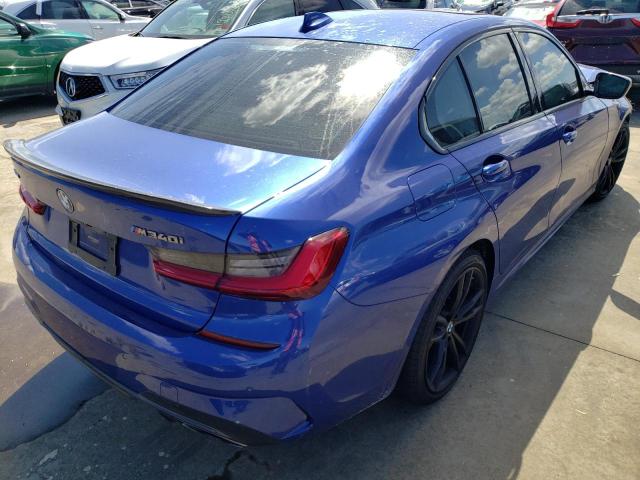 WBA5U9C03LA381123 - 2020 BMW M340XI BLUE photo 4