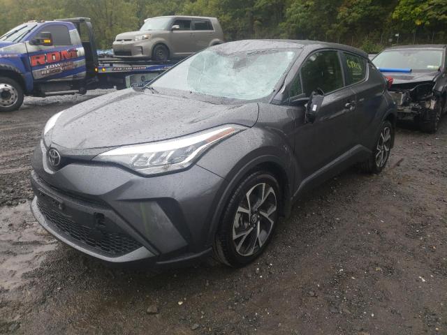 JTNKHMBX7L1089949 - 2020 TOYOTA C-HR XLE GRAY photo 2