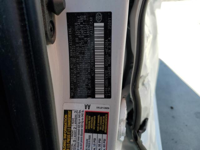 4T1JZ1FB6NU081784 - 2022 TOYOTA AVALON XLE WHITE photo 10