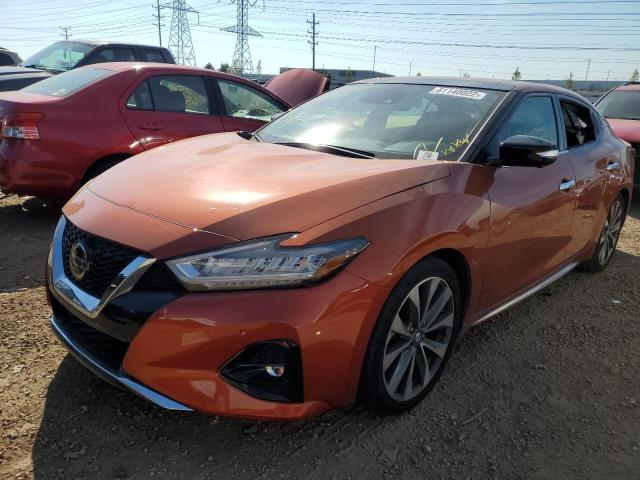 1N4AA6FV5MC516453 - 2021 NISSAN MAXIMA PLA ORANGE photo 2