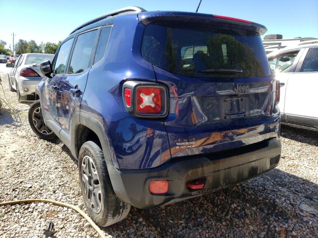 ZACCJBCB0HPE96166 - 2017 JEEP RENEGADE T BLUE photo 3