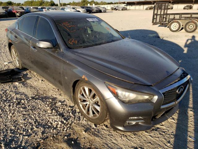 JN1BV7AP9EM672740 - 2014 INFINITI Q50 BASE GRAY photo 1