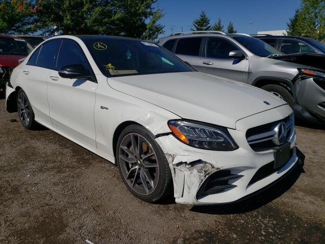 55SWF6EB1KU316211 - 2019 MERCEDES-BENZ C 43 AMG WHITE photo 1