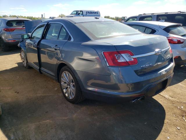 1FAHP2FW3AG145036 - 2010 FORD TAURUS LIM BLUE photo 3