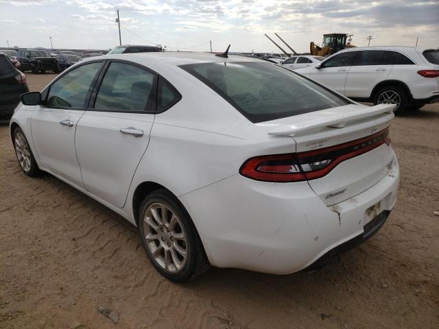 1C3CDFCH4DD134597 - 2013 DODGE DART LIMIT WHITE photo 3