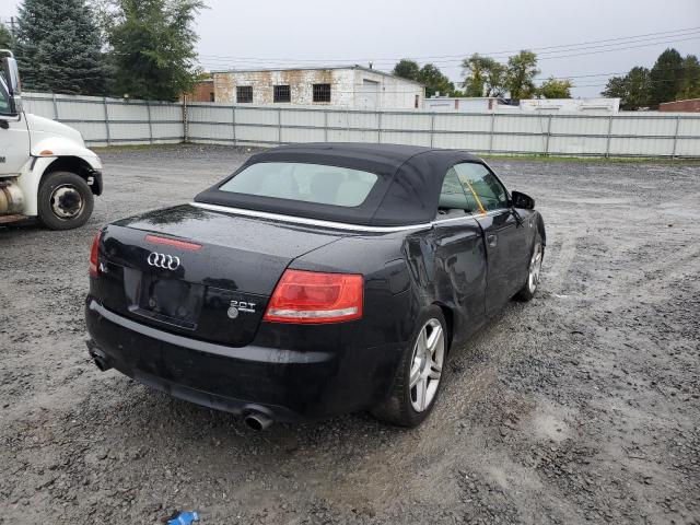 WAUDF48H88K015120 - 2008 AUDI A4 2.0T CA BLACK photo 4