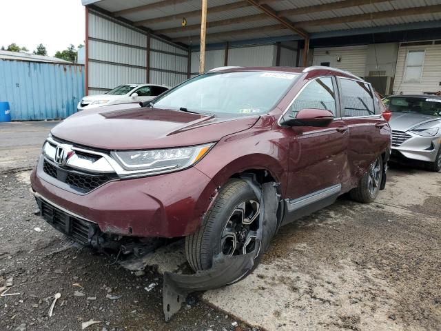 2HKRW2H92JH623323 - 2018 HONDA CR-V TOURI BURGUNDY photo 2