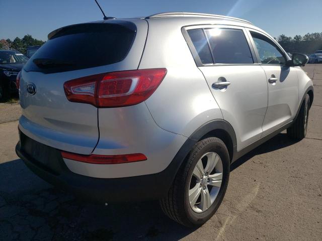 KNDPB3A20C7223693 - 2012 KIA SPORTAGE B SILVER photo 4