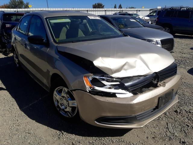 3VW2K7AJ0DM231855 - 2013 VOLKSWAGEN JETTA BASE TAN photo 1