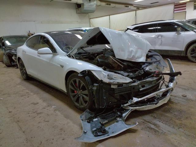 5YJSA1H20EFP69205 - 2014 TESLA MODEL S Ağ foto 1