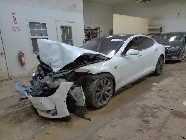 5YJSA1H20EFP69205 - 2014 TESLA MODEL S Ağ foto 2