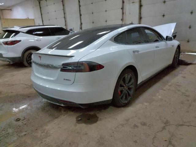 5YJSA1H20EFP69205 - 2014 TESLA MODEL S Ağ foto 4