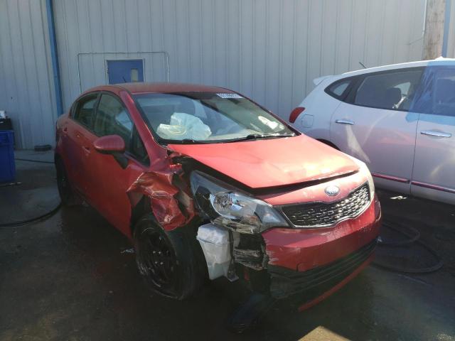 KNADM4A30D6220227 - 2013 KIA RIO LX RED photo 1