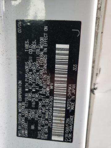 JTLKT324564106760 - 2006 TOYOTA SCION XB თეთრი ფოტო 10