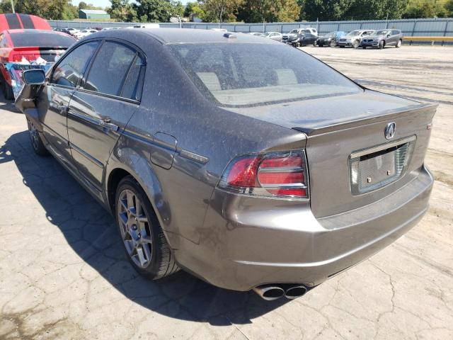 19UUA76547A048486 - 2007 ACURA TL TYPE S GRAY photo 3