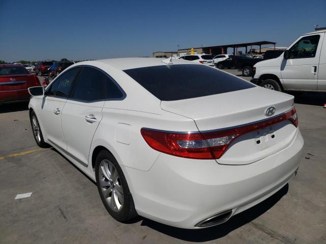 KMHFH4JG6EA396793 - 2014 HYUNDAI AZERA GLS WHITE photo 3