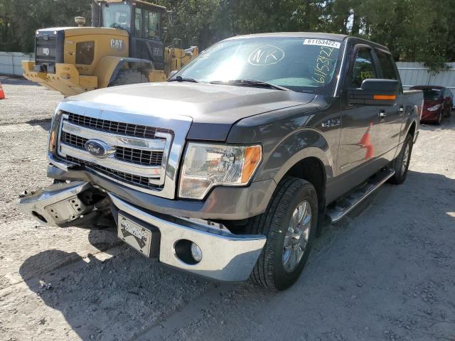 1FTFW1CTXDFD74459 - 2013 FORD F150 SUPER GRAY photo 2