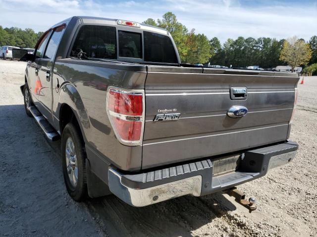 1FTFW1CTXDFD74459 - 2013 FORD F150 SUPER GRAY photo 3