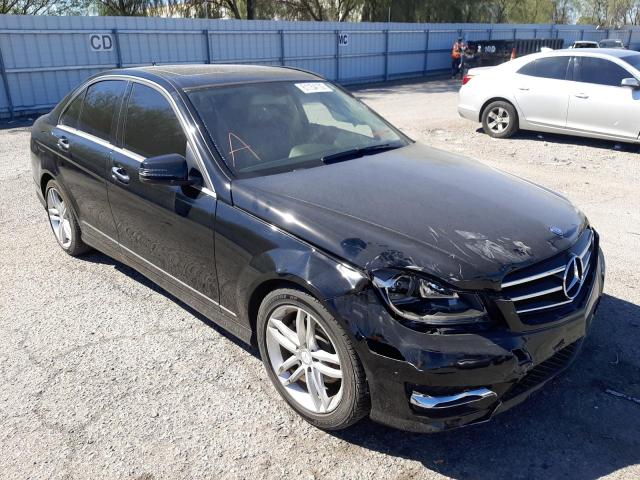 WDDGF4HB5EG213699 - 2014 MERCEDES-BENZ C250 BLACK photo 1