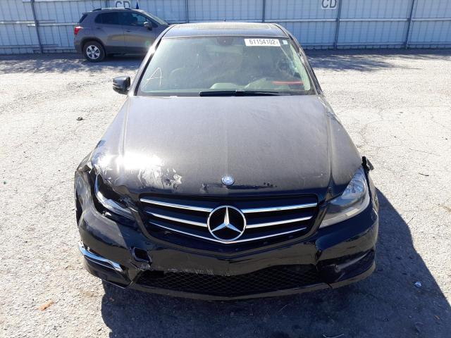 WDDGF4HB5EG213699 - 2014 MERCEDES-BENZ C250 BLACK photo 9