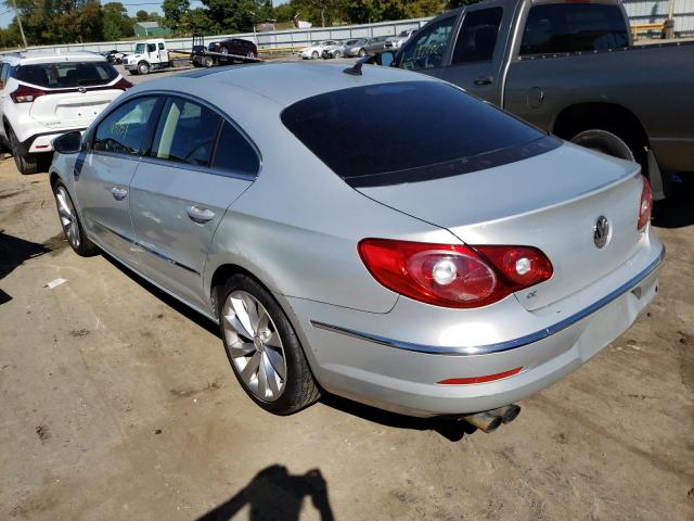 WVWHN7AN3BE728277 - 2011 VOLKSWAGEN CC LUXURY SILVER photo 3