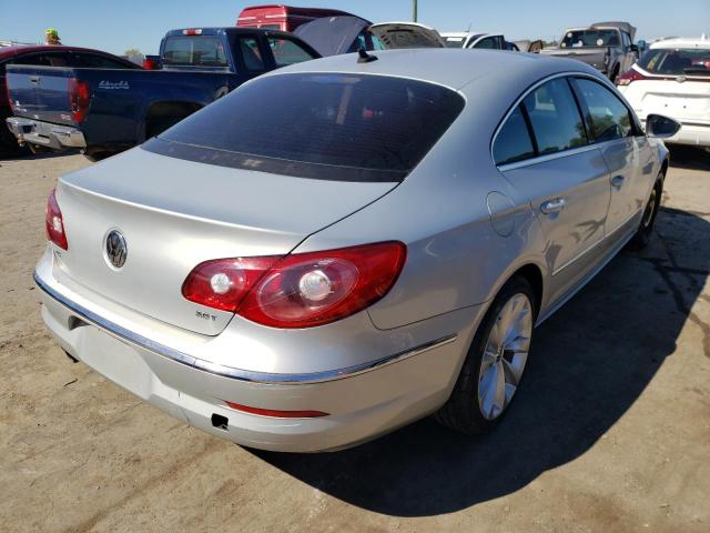 WVWHN7AN3BE728277 - 2011 VOLKSWAGEN CC LUXURY SILVER photo 4