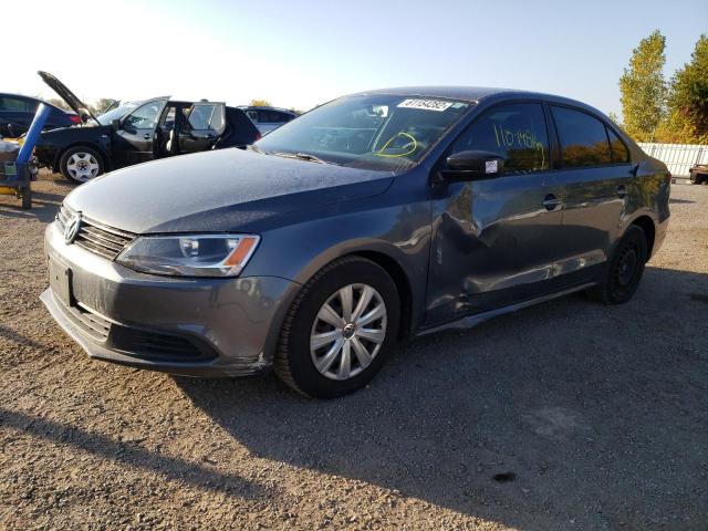 3VW2K7AJXDM405009 - 2013 VOLKSWAGEN JETTA BASE GRAY photo 2