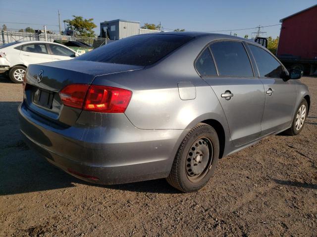 3VW2K7AJXDM405009 - 2013 VOLKSWAGEN JETTA BASE GRAY photo 4