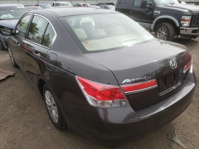 1HGCP2F37CA035267 - 2012 HONDA ACCORD LX BROWN photo 3