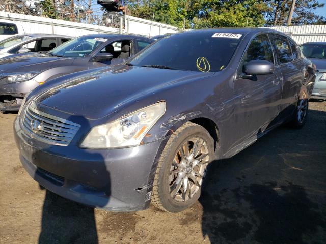 JNKBV61F08M265634 - 2008 INFINITI G35 BLUE photo 2