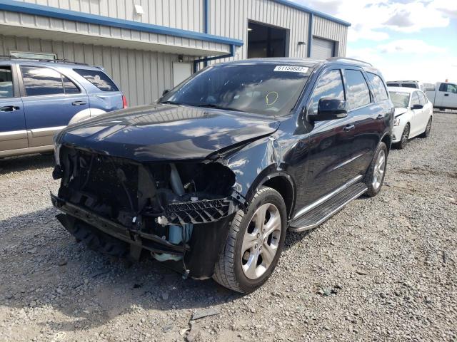 1C4RDHDG3EC524265 - 2014 DODGE DURANGO LI BLACK photo 2