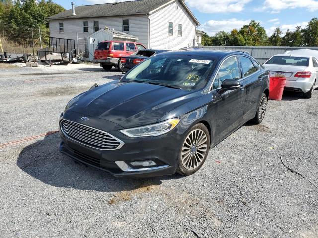 3FA6P0D91JR151175 - 2018 FORD FUSION TIT BLACK photo 2