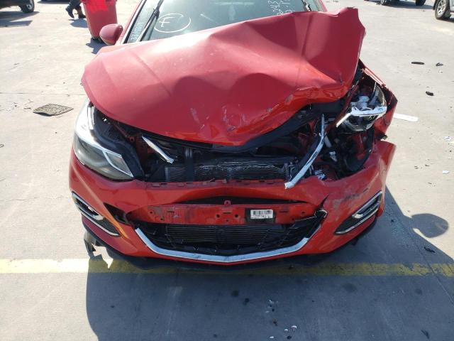 1G1BF5SM0H7217421 - 2017 CHEVROLET CRUZE PREM RED photo 9