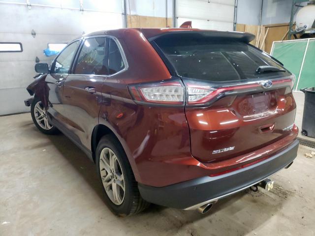 2FMPK4K93GBC65463 - 2016 FORD EDGE BROWN photo 3