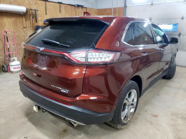 2FMPK4K93GBC65463 - 2016 FORD EDGE BROWN photo 4