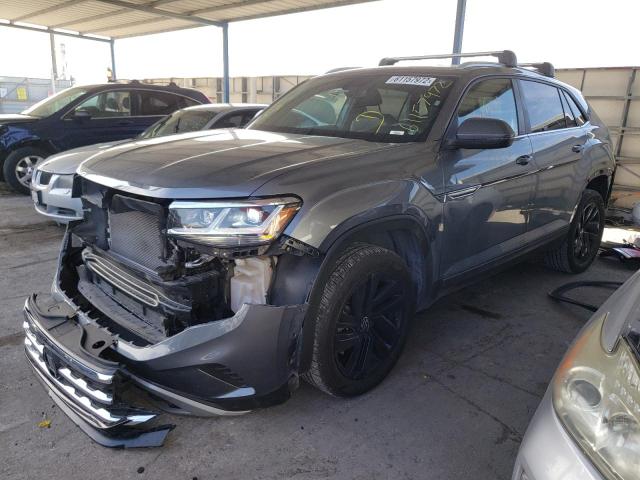 1V2JE2CA8MC218938 - 2021 VOLKSWAGEN ATLAS CROS Серый фото 2