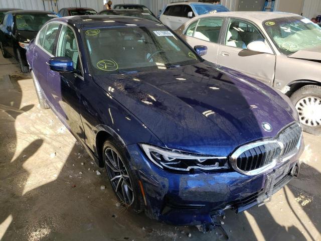 3MW5R7J05L8B07961 - 2020 BMW 330XI BLUE photo 1