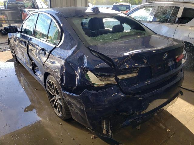 3MW5R7J05L8B07961 - 2020 BMW 330XI BLUE photo 3