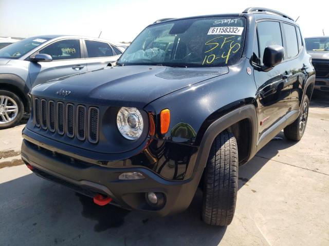 ZACCJBCB3HPG54838 - 2017 JEEP RENEGADE T BLACK photo 2