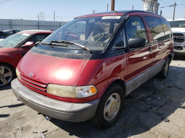 JT3AC12R2M0041074 - 1991 TOYOTA PREVIA LE RED photo 2