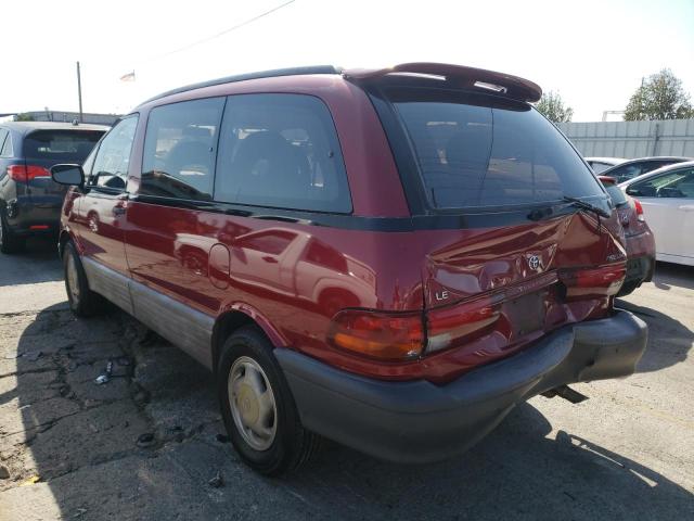 JT3AC12R2M0041074 - 1991 TOYOTA PREVIA LE RED photo 3