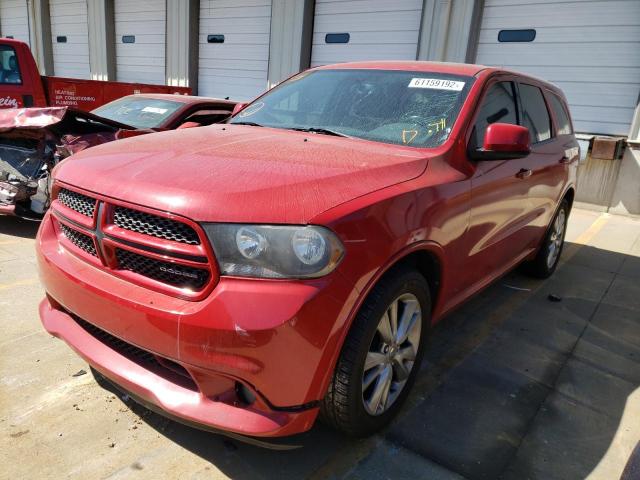 1D4RE3GG9BC699274 - 2011 DODGE DURANGO HE RED photo 2