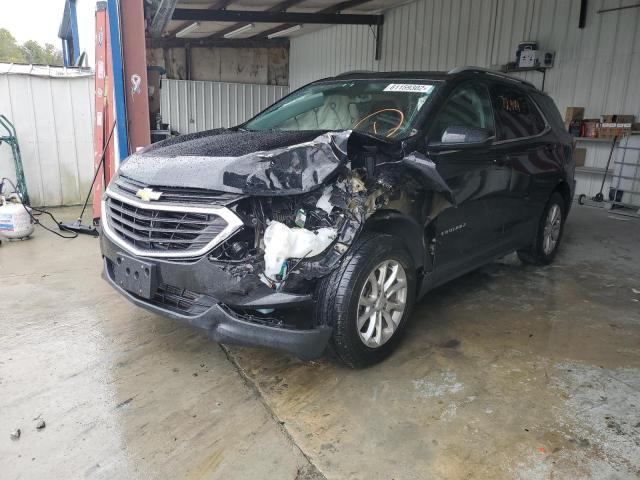 2GNAXSEV9J6105619 - 2018 CHEVROLET EQUINOX LT BLACK photo 2