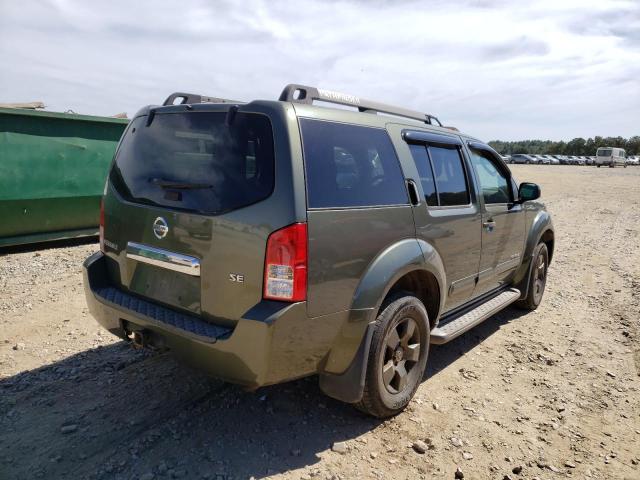 5N1AR18W55C758054 - 2005 NISSAN PATHFINDER GREEN photo 4