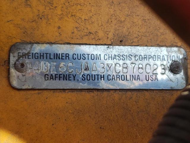 4UZ6CJAA3XCB78023 - 1999 FREIGHTLINER CHASSIS FS ოქროსფერი ფოტო 10