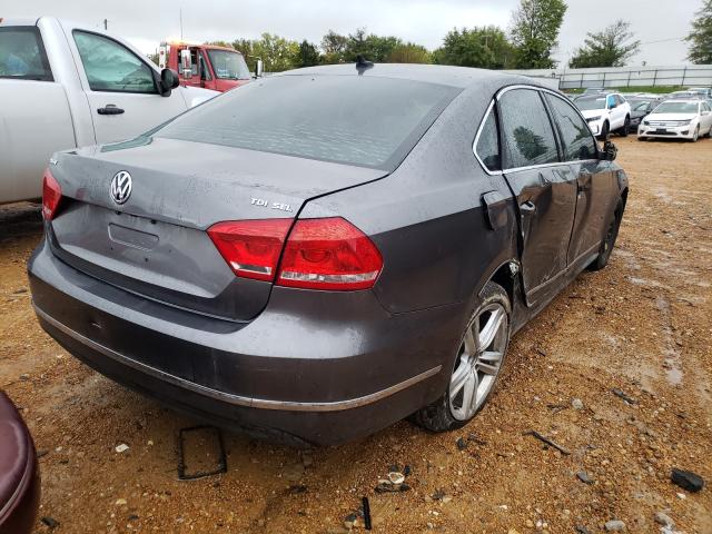 1VWCN7A34DC084390 - 2013 VOLKSWAGEN PASSAT SEL CHARCOAL photo 4