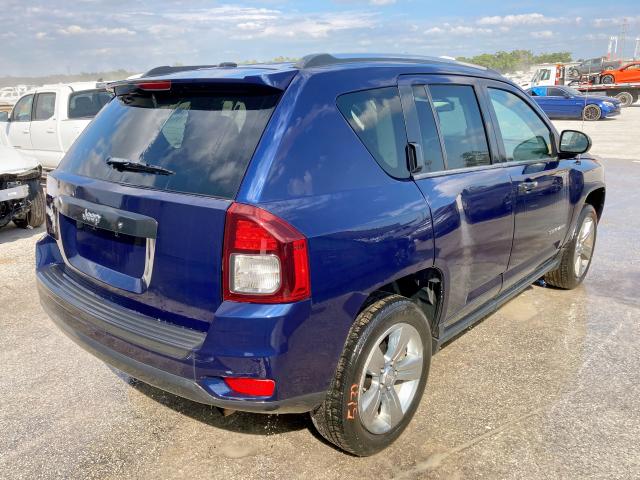 1C4NJCBA6ED643544 - 2014 JEEP COMPASS SP BLUE photo 4